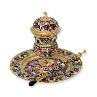 Набор для елея филигрань, роспись / золочение