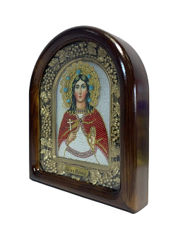 083 Именная икона Ирина Македонская бисер, дерево 083 Именная икона Ирина Македонская бисер, дерево