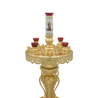 Подсвечник №41 на 56 свечей золочение