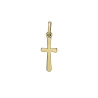 крестик, желтое золото 585 пробы