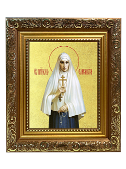 Икона "Елизавета", св. прпмч. вел. кнг., с золочением поталью, 10021-УЛ
