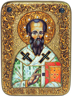 Икона ''Родион апостол'' ручной работы в декоративном деревянном футляре Икона ''Родион апостол'' ручной работы в декоративном деревянном футляре