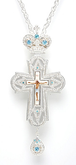 Крест наперсный № 96 /серебрение/