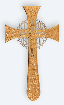 Крест напрестольный №4-3 мальтийский №2 гальванопластика золочение