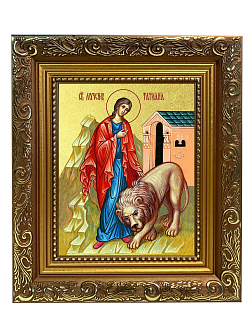 Икона "Татьяна", св. мц., с золочением поталью, 10052-УЛ_SKL_KRA
