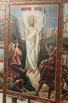 Икона на доске 40х50 объемная печать, лак