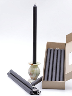 Свеча формовая №4 (37см, 8ч), ЧЕРНАЯ