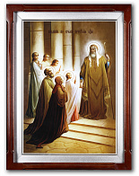 Икона на стекле №1 40х60, в киоте с подсветкой Введение во храм Пресвятой Богородицы