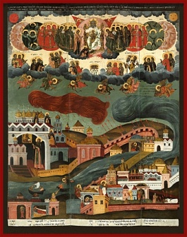 Видение Хутынского пономаря Тарасия, икона