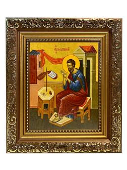 Икона Матфей Евангелист Апостол на холсте в киоте 101 Икона Матфей Евангелист Апостол на холсте в киоте 101