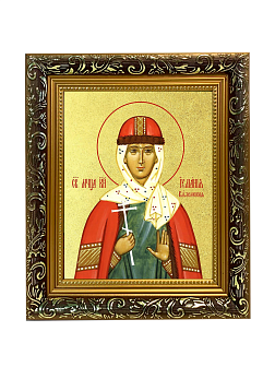 Икона "Иулиания Вяземская (Новоторжская)", св. блгв. кнг., с золочением поталью, 10И2-УЛ