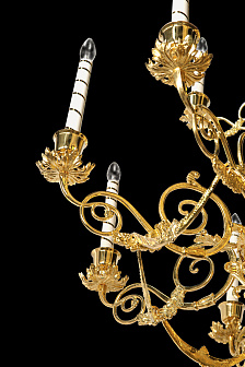 Паникадило 2 яруса 12 свечей большое золочение Паникадило 2 яруса 12 свечей большое золочение