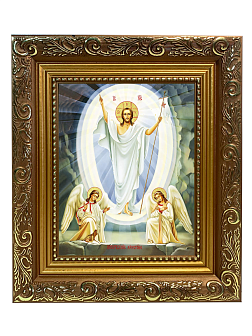 Икона "Воскресения Христова" с золочением поталью, 05007-УЛ