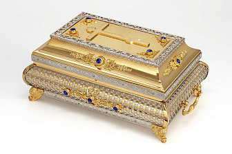 Ковчег для частиц святых мощей №5 камни