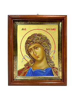 Икона Гавриила Архангела "Ангел Златые Власы" с золочением поталью, 04010-УЛ