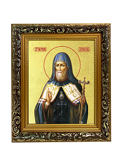 Икона "Митрофан", свт. Воронежский, с золочением поталью, 09066-УЛ Икона "Митрофан", свт. Воронежский, с золочением поталью, 09066-УЛ