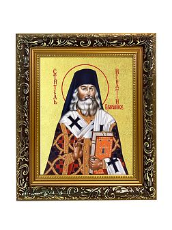 Икона "Игнатий Брянчанинов", свт., с золочением поталью, 09039-УЛ Икона "Игнатий Брянчанинов", свт., с золочением поталью, 09039-УЛ
