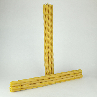 Свеча витая средняя (D18, 100% воск), 60см