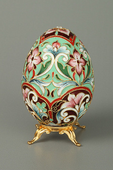 Яйцо пасхальное филигрань, эмаль, роспись / золочение