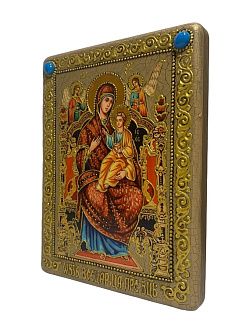Икона Пресвятой Богородицы ВСЕЦАРИЦА (Пантанасса) (ПОДАРОЧНАЯ)