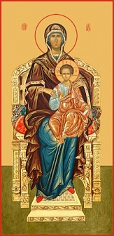 Икона Божия Матерь на Престоле