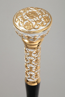 Посох №22 неразборный серебро чеканка / золочение / (УИН)