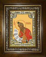 Икона освященная Захария пророк в деревянном киоте