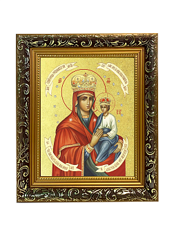 Икона Божией Матери "Споручница Грешных" с золочением поталью, 03071-УЛ