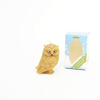 Свеча формовая Рождественская Сова, ВОСК