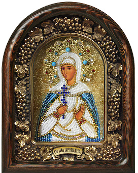 032 Именная икона Святая мученица Ариадна бисер 032 Именная икона Святая мученица Ариадна бисер