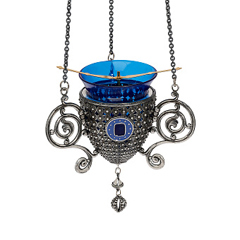 Лампада подвесная №102 серебрение чернение Лампада подвесная №102 серебрение чернение