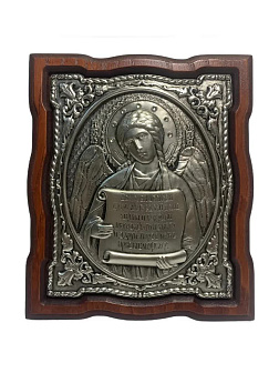 Икона Ангел Хранитель Благословение дома СЕРЕБРО нет эмали