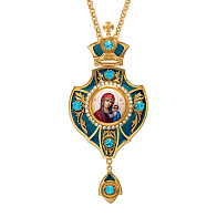 Панагия №38 эмаль / золочение / Казанская БМ Панагия №38 эмаль / золочение / Казанская БМ