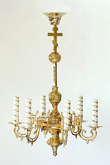 Паникадило 1 ярус 6 свечей золочение