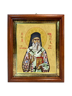 Образ святого Нектария (Кефаласа), митрополита Эгинского и Пентапольского, 09Н8