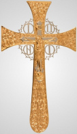 Мальтийский напрестольный крест с золочением и гальванопластикой