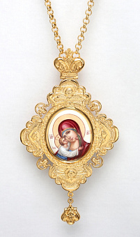 Панагия №50 / золочение / серебро живопись (УИН)