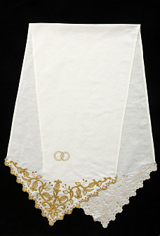 Рушник венчальный вышивка шнуром №1