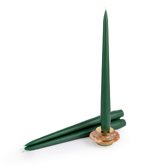 Свеча формовая Античная D20 (25см, 8ч), ЗЕЛЕНАЯ