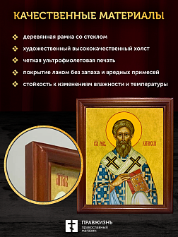 Икона Лев Катанский преподобный, деревянная рамка со стеклом 15х18х2 см 179 Икона Лев Катанский преподобный, деревянная рамка со стеклом 15х18х2 см 179