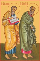 Матфей и Иоанн Богослов апостолы, икона
