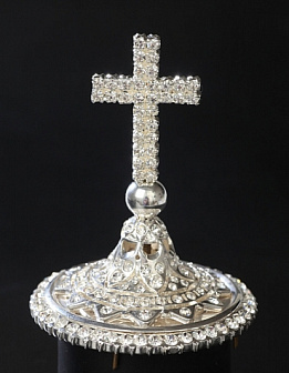 Крест на митру серебро