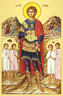 Икона под старину Святой Уар