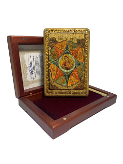 Икона ''Богородица Неопалимая Купина'' ручной работы