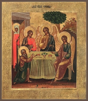 Икона Святая Троица под старину
