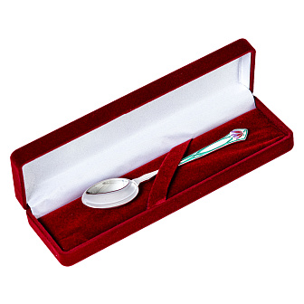 Лжица литьевая малая №13 эмаль серебро (УИН)