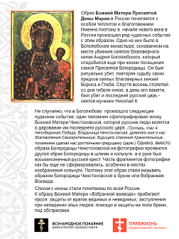 Царская икона 017 БМ ВЗБРАННОЙ ВОЕВОДЕ Оранта 13х30