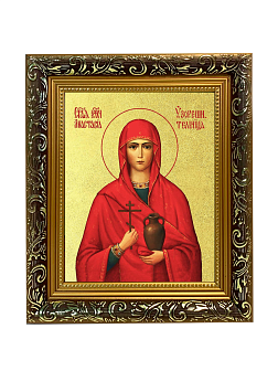 Икона "Анастасия Узорешительница", св. вмц., с золочением поталью, 10002-УЛ Икона "Анастасия Узорешительница", св. вмц., с золочением поталью, 10002-УЛ