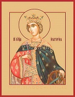 Икона с золочением Великомученица Екатерина