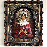 Икона Святой мученицы Наталии, резная из дерева